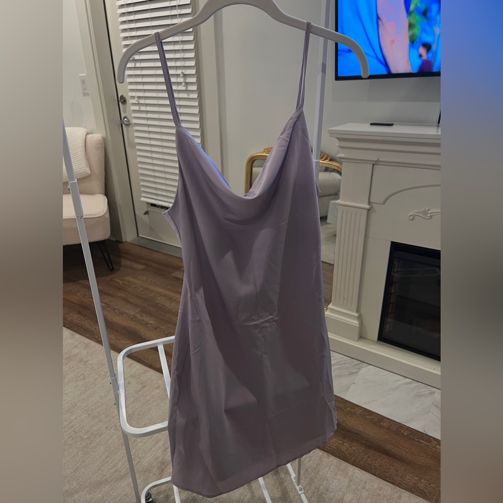 Urban Outfitters Mini Satin Lavender Dress